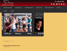 Tablet Screenshot of danceboulevard.com